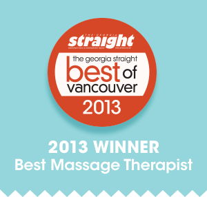 Voted Best Vancouver Massage Therapist 2013
